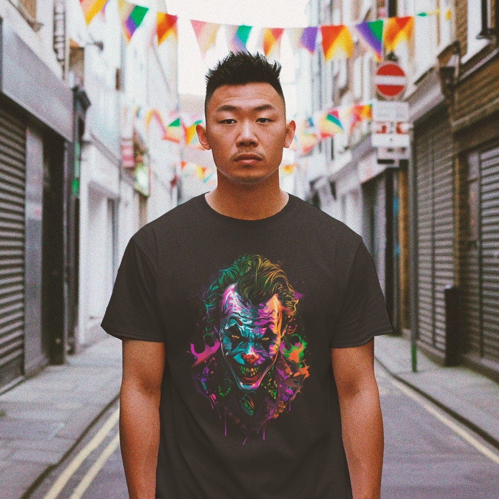 จัดส่ง 24 ชั่วโมง 100% Design 3D The Joker V3 - เสื้อยืด Original Premium Distro 3D The Joker V3 - D