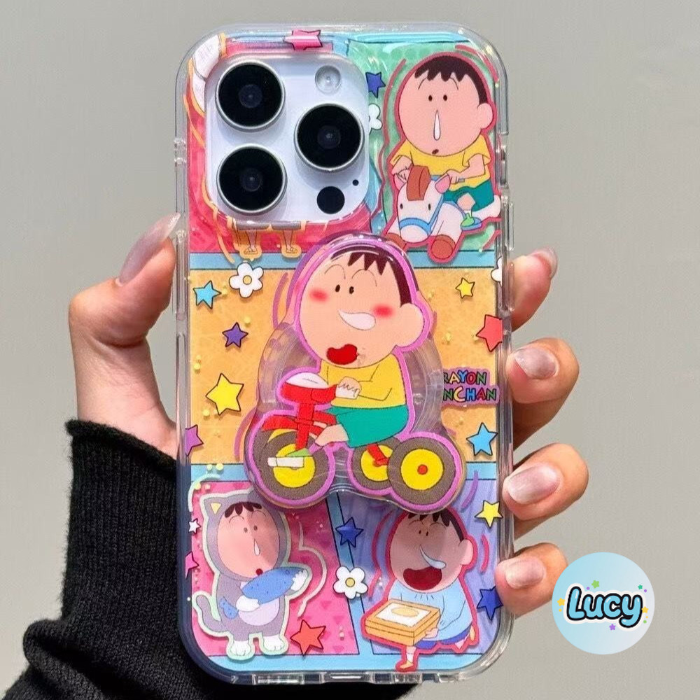 🎈Lucy🎈แฟชั่น ดาวสีโดพามีน ปกพลาสติกใส เคสไอโฟน 16 11 promax 13  XR 15 11 7Plus 12 14 Pro Max 16 14 15 7 8 Plus XS Max X