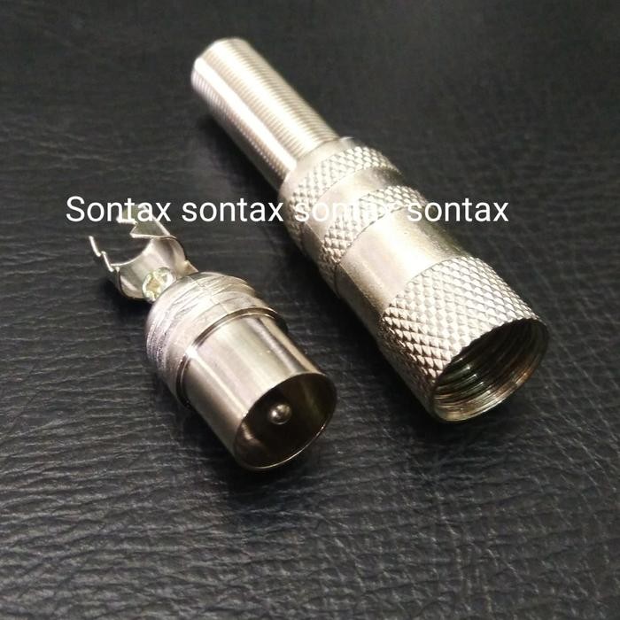 (READ DESCRIPTION!!) ขั้วต่อเสาอากาศเสาอากาศสายทีวี 75ohm 75 ohm เหล็ก