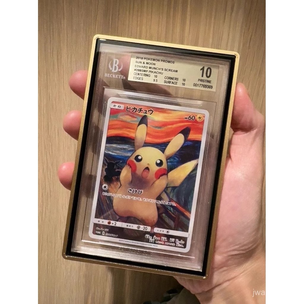 PTCG Pokémon โลหะ PSA Grading การ์ดป้องกันกรณี 130PT Score การ์ด CGC การ์ด Appraisal การ์ด BGS การ์ด