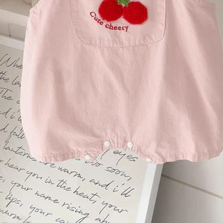 ชุด Romper สองชิ้นสำหรับเด็กหญิงวัย 0-24 เดือน สไตล์น่ารัก สวมใส่ได้ง่ายและสะดวกในฤดูร้อน