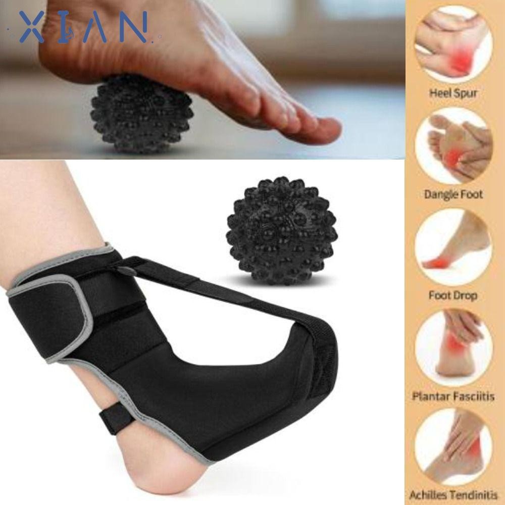 XIANEN Plantar Fasciitis Night Splint Sock,พร้อมลูกนวดลดกล้ามเนื้อความตึงเครียด Plantar Fasciitis Br