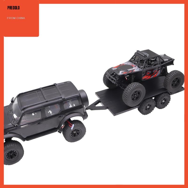 [Predolo] 1/18 RC Trailer RC Crawler อุปกรณ์เสริมอัพเกรด Hitch Mount Trailer สําหรับ Hauling