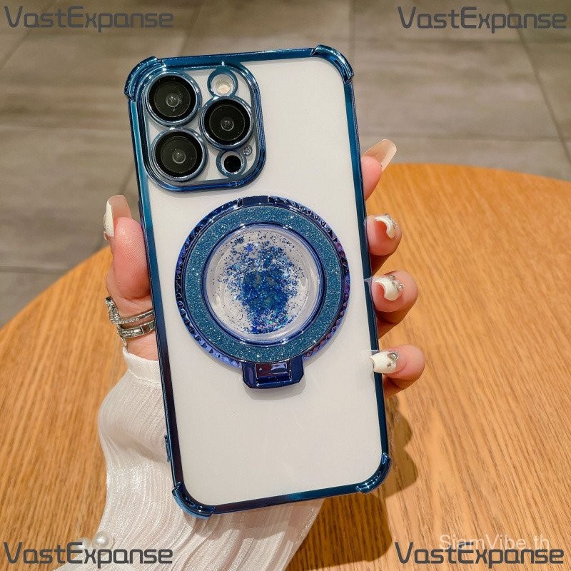 360° หมุนแฟลช Quicksand Liquid แหวนวงเล็บชุบแม่เหล็กกรณี Honor X9C สมาร์ท X9CX9A X9B X9 X8 X8A X8B X