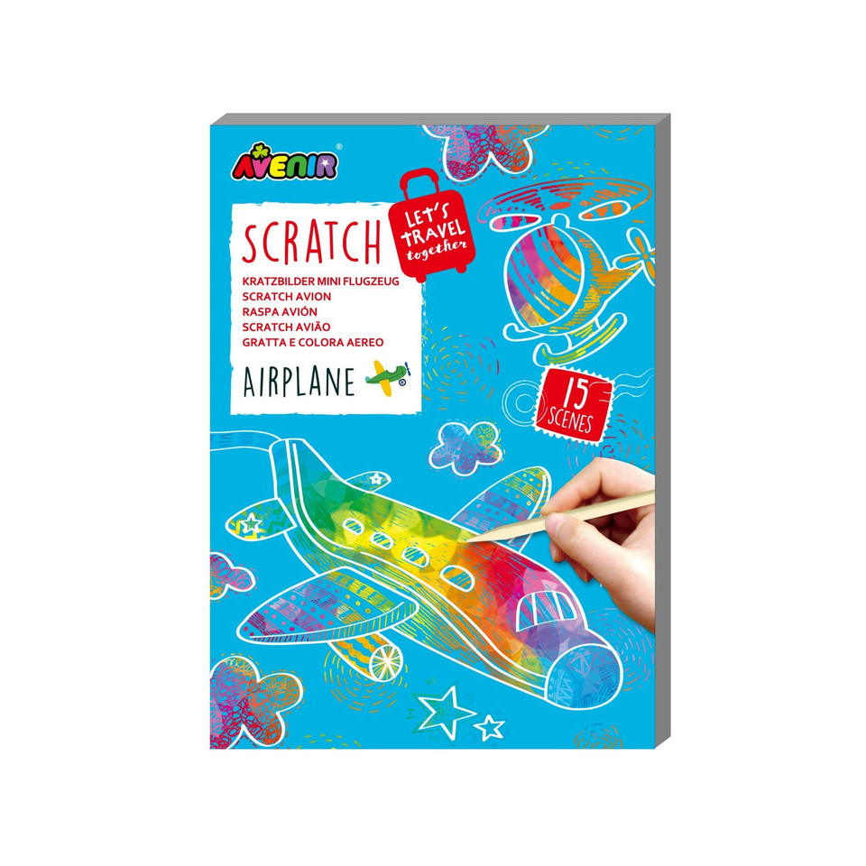 Avenir - Mini Scratch Book - เครื่องบิน