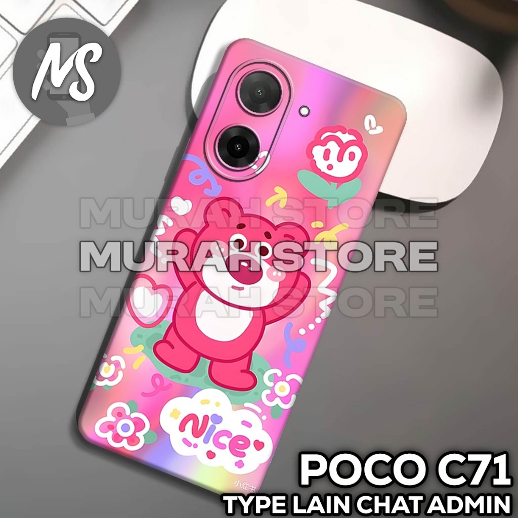ยาง POCO C71 Softcase /MS27 / DOLL motif / เคส POCO C71 / เคส POCO C71 / ซิลิโคน
