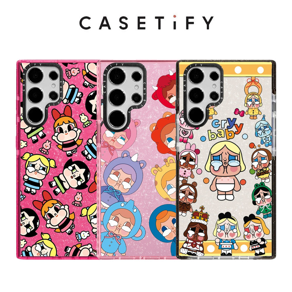 GLITTER สาวร้องไห้สําหรับ Samsung S25 24 23 22 Ultra S25 24 23 Plus กันกระแทกป้องกันปลอก