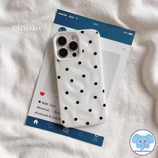 เคสไอโฟน 13 สำหรับ IPhone 17 air 13 11 15 16 14 12 Pro Max 15 14 16 6 Plus เคสลายการ์ตูนจุดสีสันสดใสเรียบง่าย