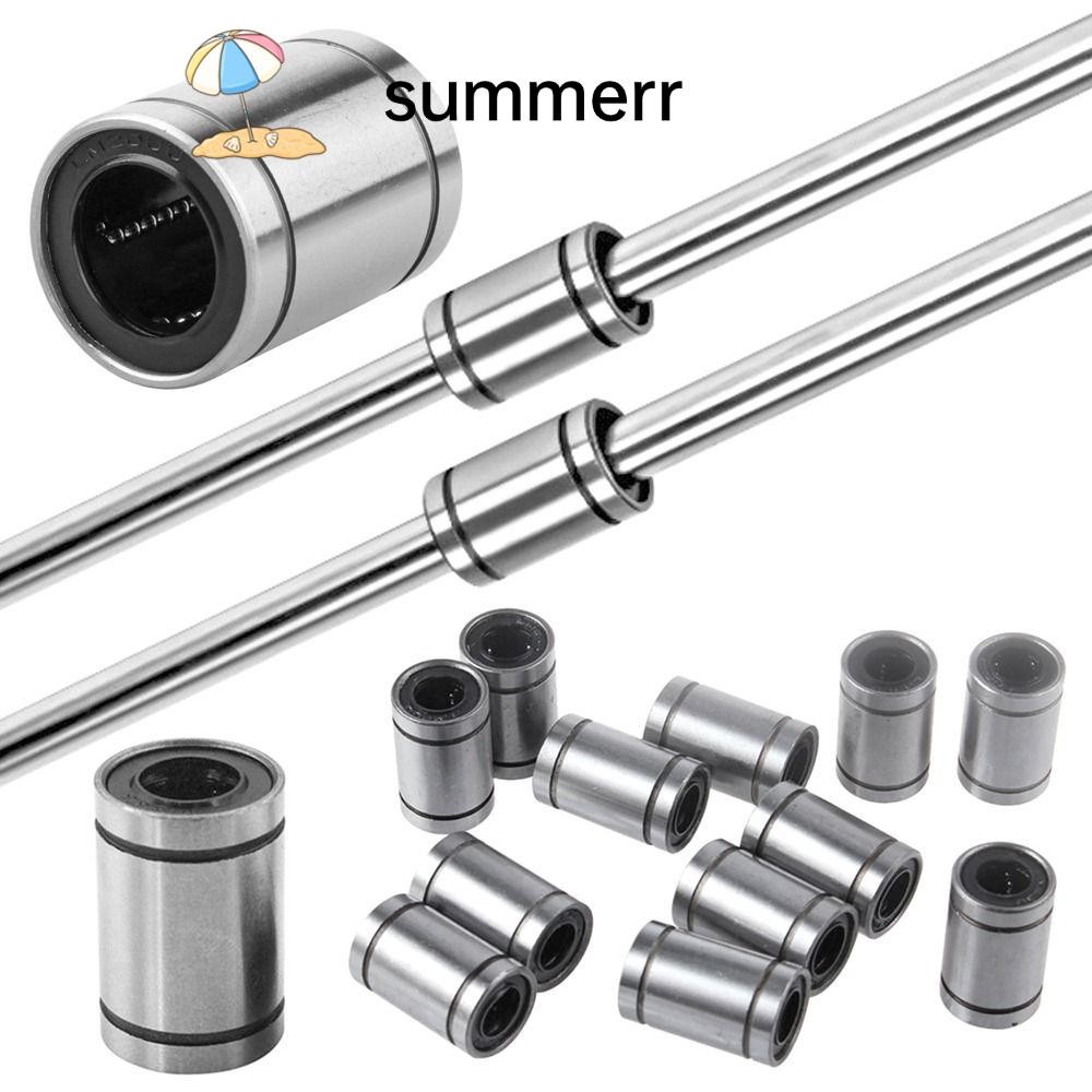 SUMMERR Bushing เหล็กโครเมียมสําหรับเครื่องพิมพ์ CNC Part LM8UU LM10UU LM12UU LM16UU