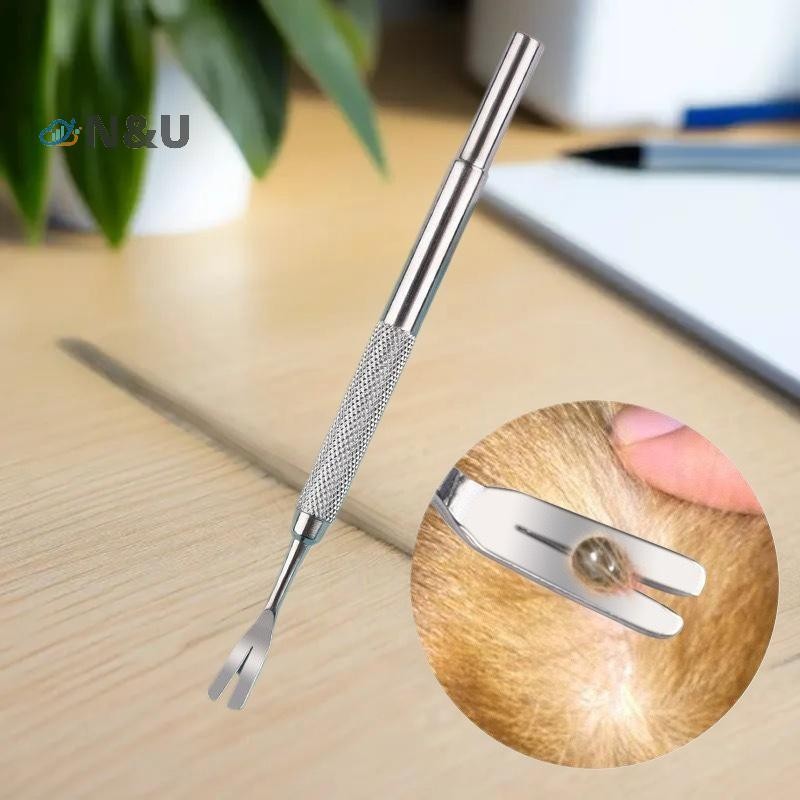 N&U Tick Remover Tool s Professional Tick Removal s สําหรับ Humans & Pets สัตว์เลี้ยงกําจัดเห็บหมัดเ