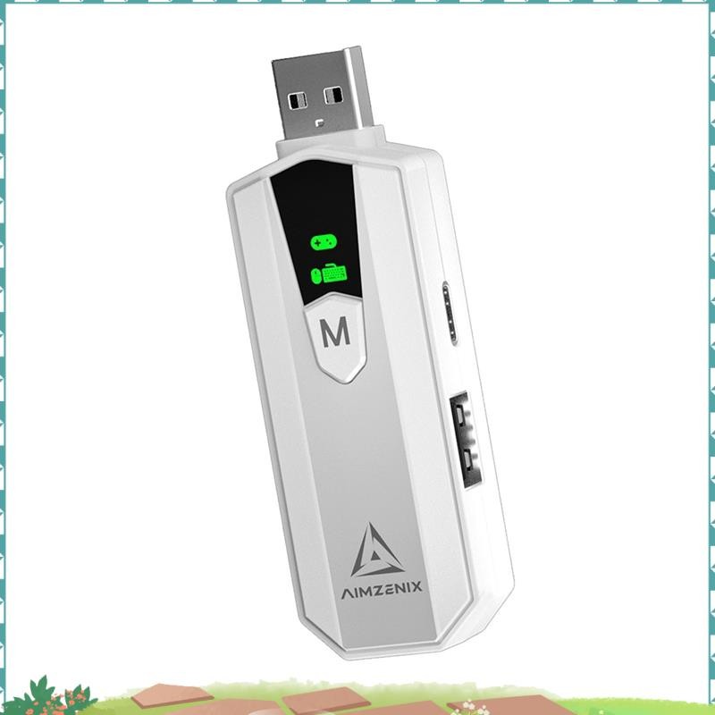 Uejfrdkuwg AX200PRO อะแดปเตอร์แปลงสําหรับเล่นเกม PC สําหรับ / เข้ากันได้กับเกม FPS ยอดนิยม