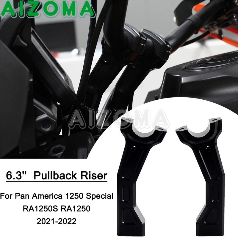Motorcycle 6.3" Tall Pull Back Handle Bar Riser 32mm Clamp Mount For Harley Pan America 1250 RA1250 S Special RA1250S 20