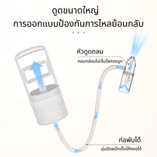 อาการคัดจมูกล้างหลักการดูดน้ํามูกเด็กเครื่องดูดน้ํามูกเครื่องดูดเสมหะเด็กแบบพกพาด้วยมือแรงดันลบ