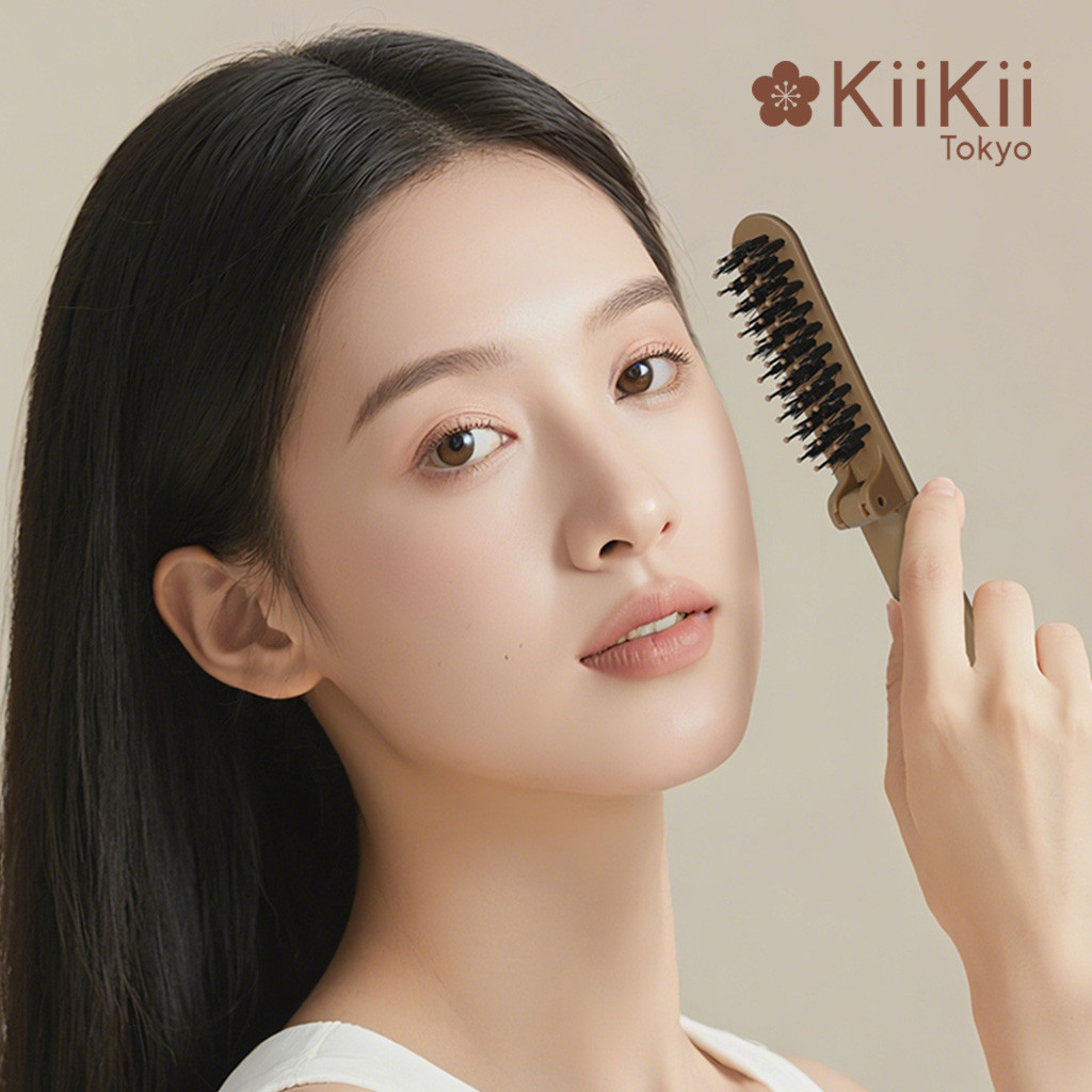 KiiKii Beauty หวีขนหมูป่า หวี หวีลดผมร่วง นวดหนังศีรษะ สำหรับนวดผม ป้องกันไฟฟ้าสถิตย์ - รูปที่ 5