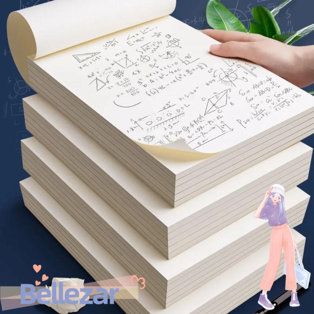 BELLEZAR กระดาษร่างเปล่า, Beige Eye Protection Grids/Blank กระดาษคํานวณ, มัลติฟังก์ชั่น A4/B5 40/100 แผ่นกระดาษศิลปะสํานักงานโรงเรียน