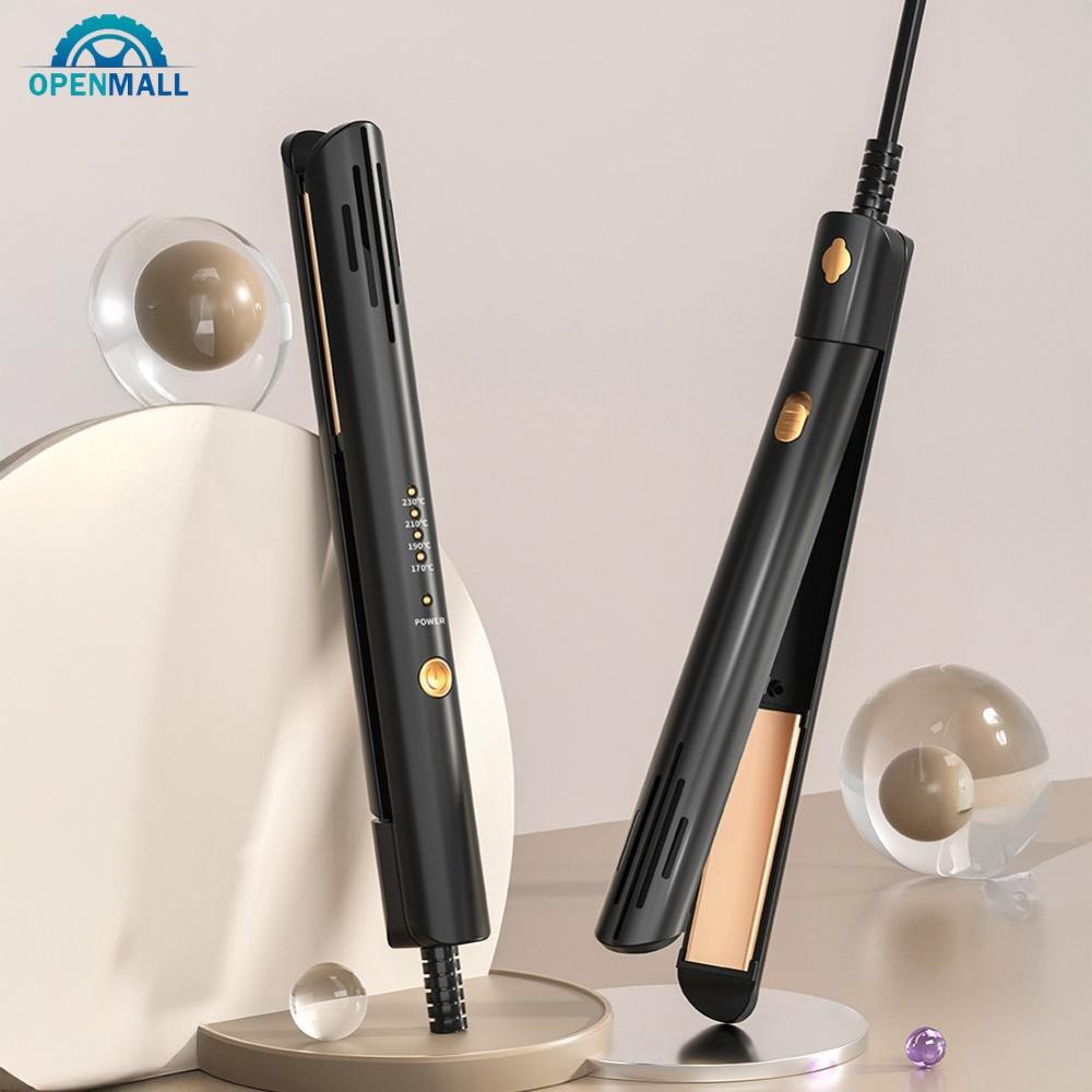 OPENMALL 2-in-1 Hair Styler ขนาดกะทัดรัดความร้อนอย่างรวดเร็ว Frizz ฟรี Travel Hair Straightener Prof