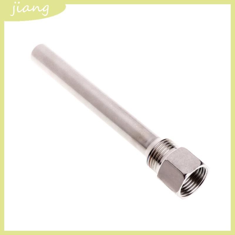 JN ทนทาน Thermowell 304 สแตนเลส 1 2 BSP G Thread OD6mm Immersion Sleeve Pocket ใช้งานร่วมกับอุณหภูมิ