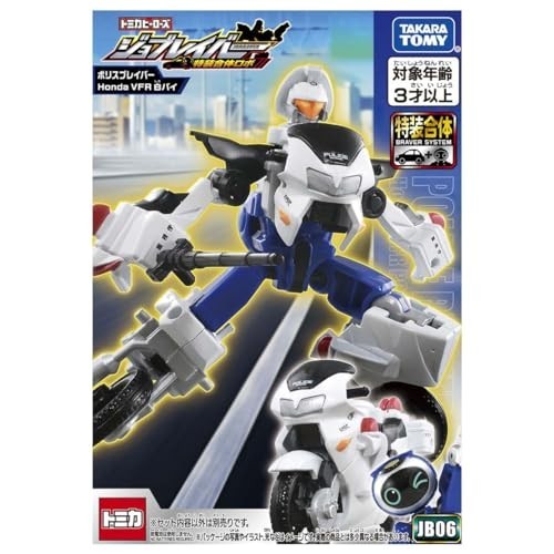 Construct-Bots Construct-Bots Takara Tomy Tomica Job แรงงาน Jb06 ตํารวจ Braver H_