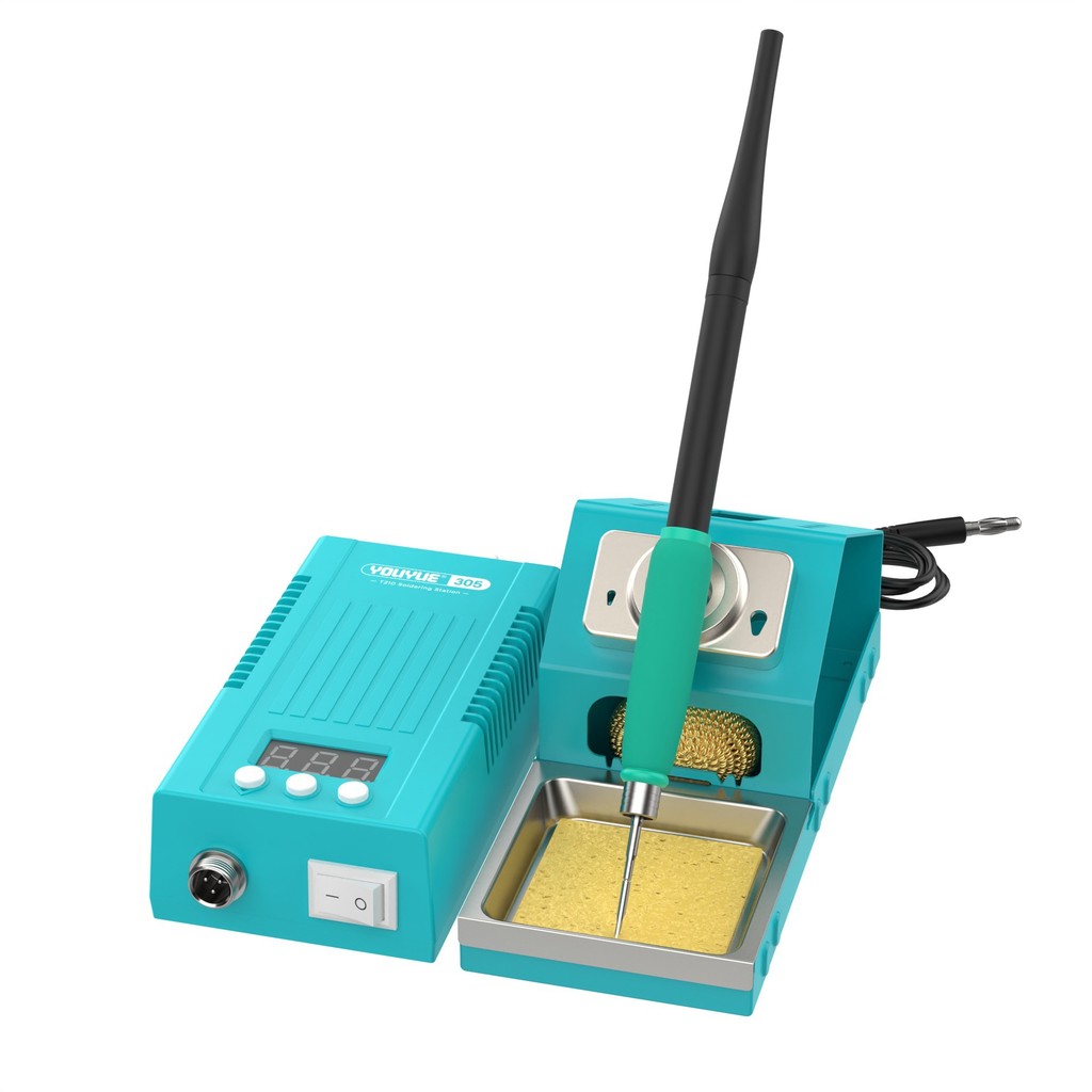 UYUE305-T210mini สถานีบัดกรีเทอร์โมสแตติกแบบพกพา หัวแร้ง T210 ปลายหัวแร้ง เครื่องทําความร้อนแบบบูรณา