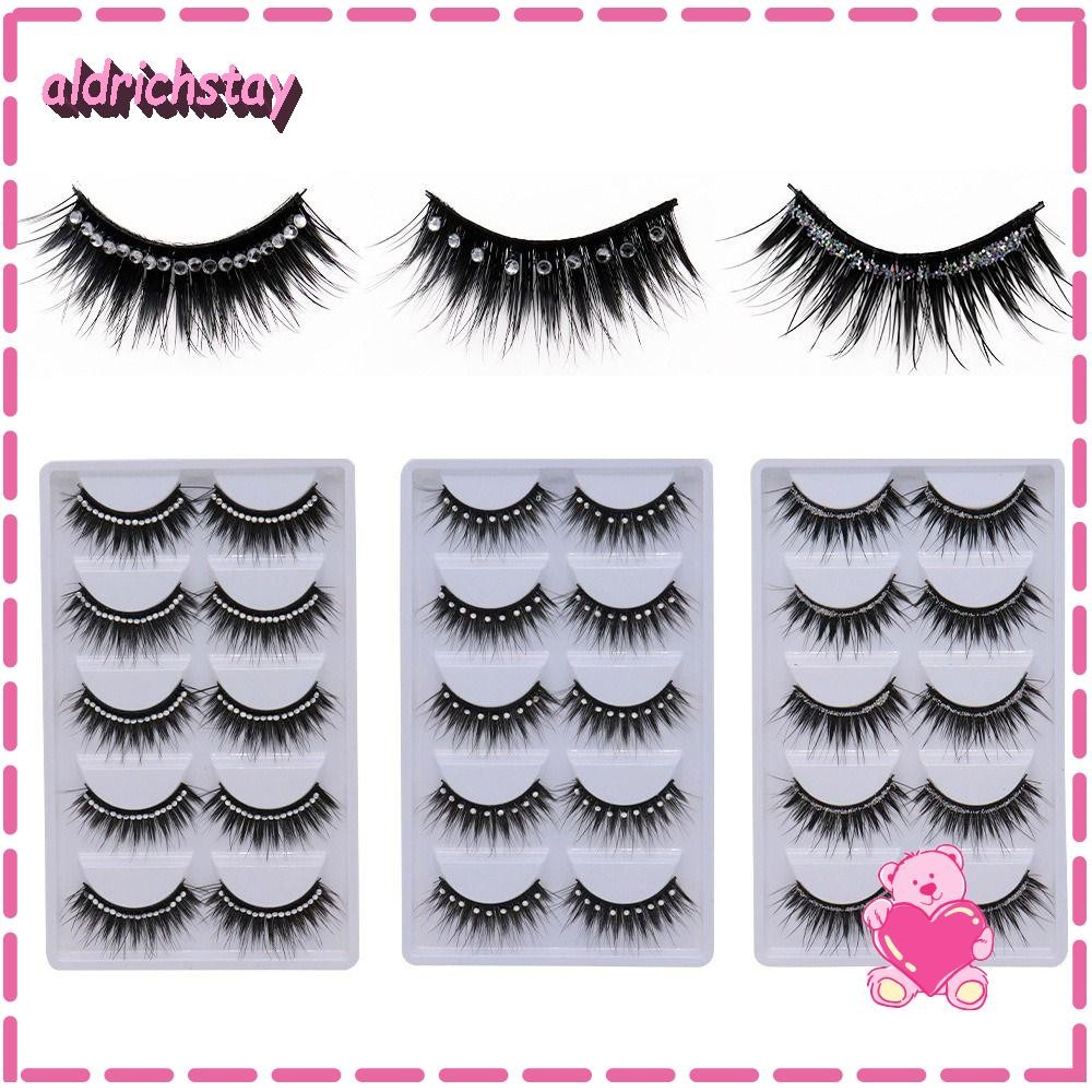 EXODUS Diamond Manga Lashes ไฟเบอร์ Fuffy Lashes Glitter Handmade หนา Long Eye Lashes