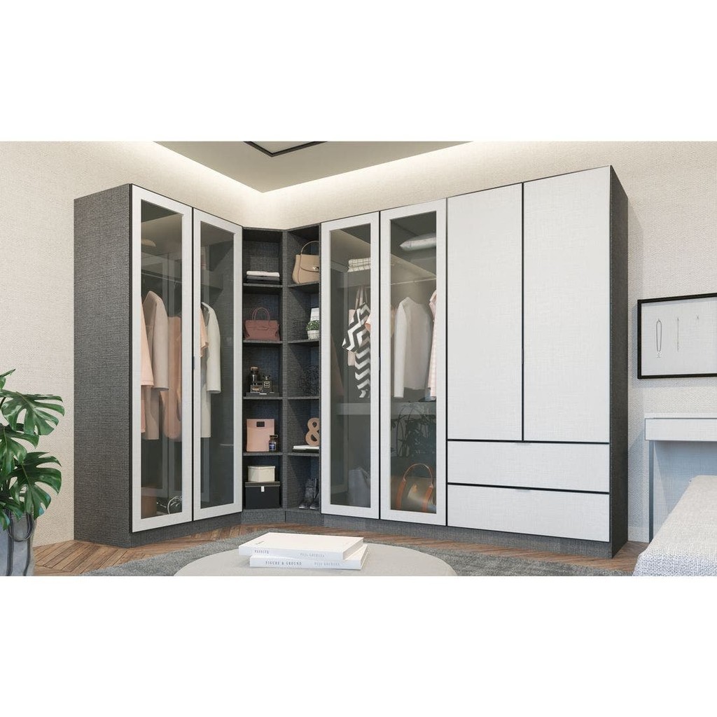 Koncept Furniture ตู้เสื้อผ้า ขนาด 300 ซม. รุ่น Paris  แบรนด์ KONCEPT FURNITURE 💗