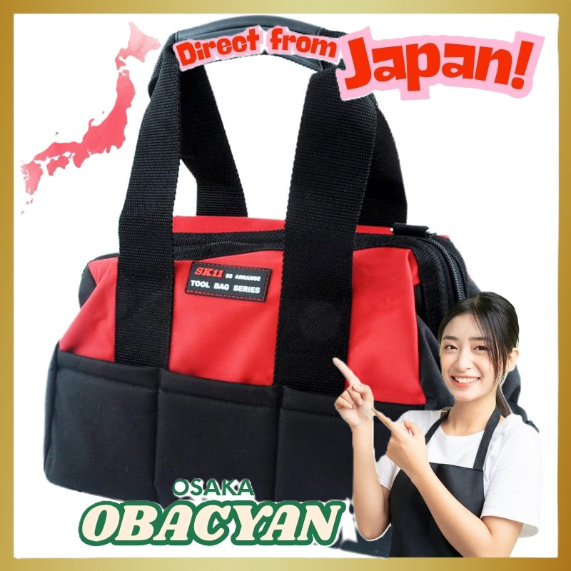 SK11 Wide Open Tool Bag M Size (Approx. 300mm) STB-300,Direct from Japan
