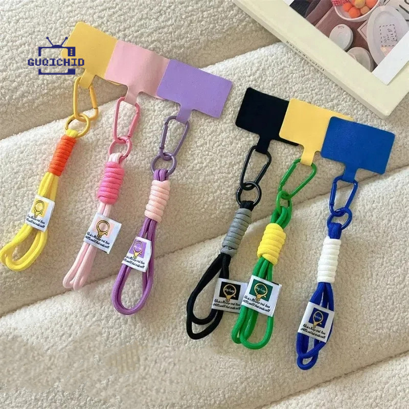 เหมาะสําหรับโทรศัพท์มือถือทุกรุ่น ลายพรางสี โดปามีน โทรศัพท์มินิมอลป้องกันการสูญหายสายรัดข้อมือเชือกแขวนพวงกุญแจแข็งแรงแ