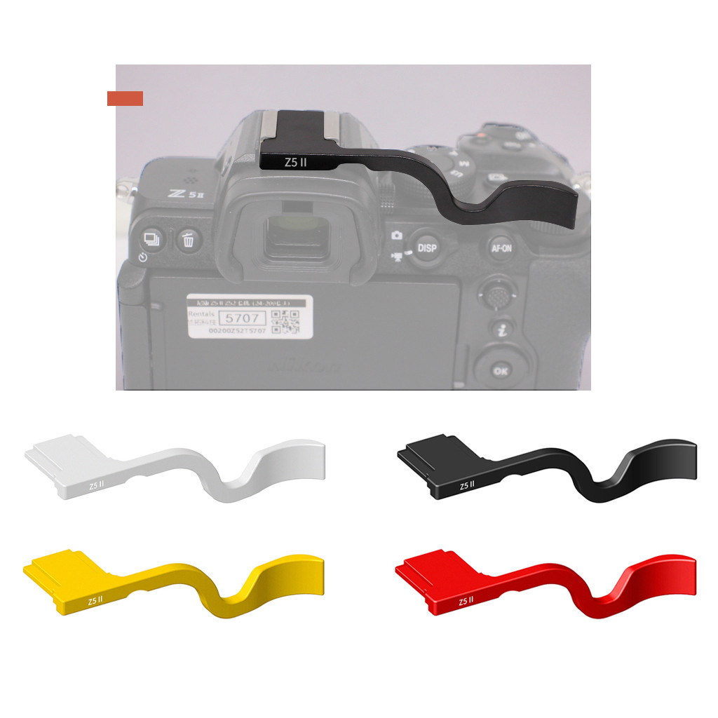 XT-XINTE อลูมิเนียมอัลลอยด์ Hot Shoe Mount Thumb Grip สําหรับ Nikon Z5II / Z6III / Z6II / Z5 / Z7 กล