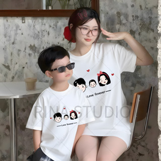 🔥พร้อมส่ง&COD🔥RINA STUDIO【Family T-shirts 100% cotton】เสื้อย…