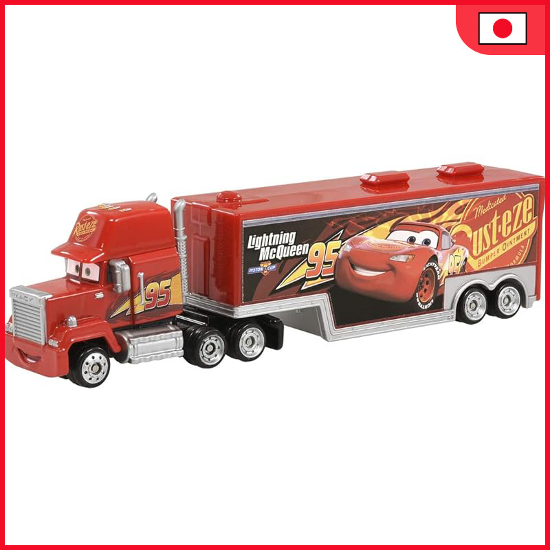 Takara Tomy Disney Cars Tomica Mack (Cars 3 Transporter Type) Mini Car Toy, for ages 3 and up.