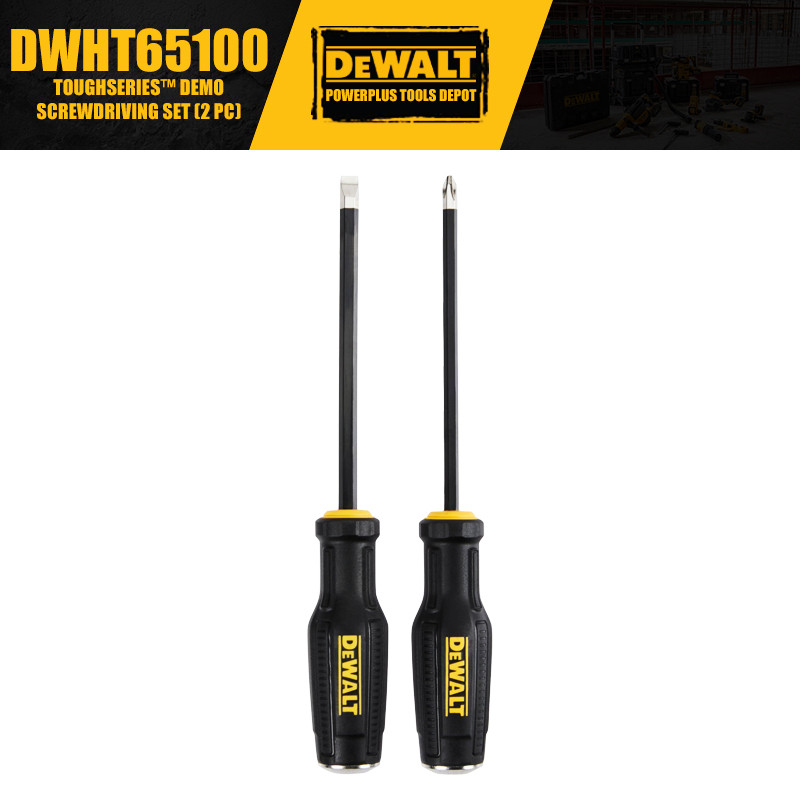DEWALT DWHT65100 TOUGHSERIES™ ชุดขับสกรู Demo (2 ชิ้น) เครื่องมือช่าง