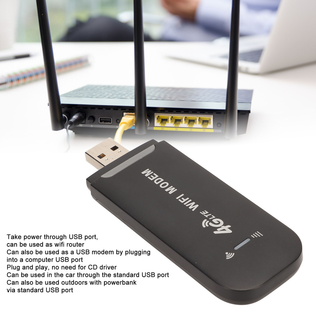 4G LTE USB WiFi Router 150Mbps รองรับ 10 ผู้ใช้แบบพกพา WiFi Modem Mobile Wifi Router สําหรับแท็บเล็ต