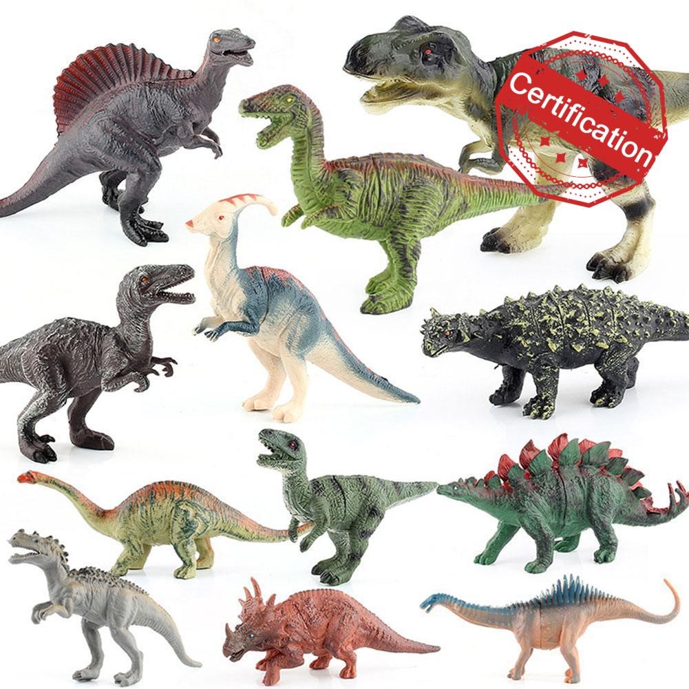 ของเล่นจูราสสิคเวิลด์ Jurassic Park ไดโนเสาร์ T-rex Tyrannosaurus Dilophosaurus ของเล่น Triceratops 