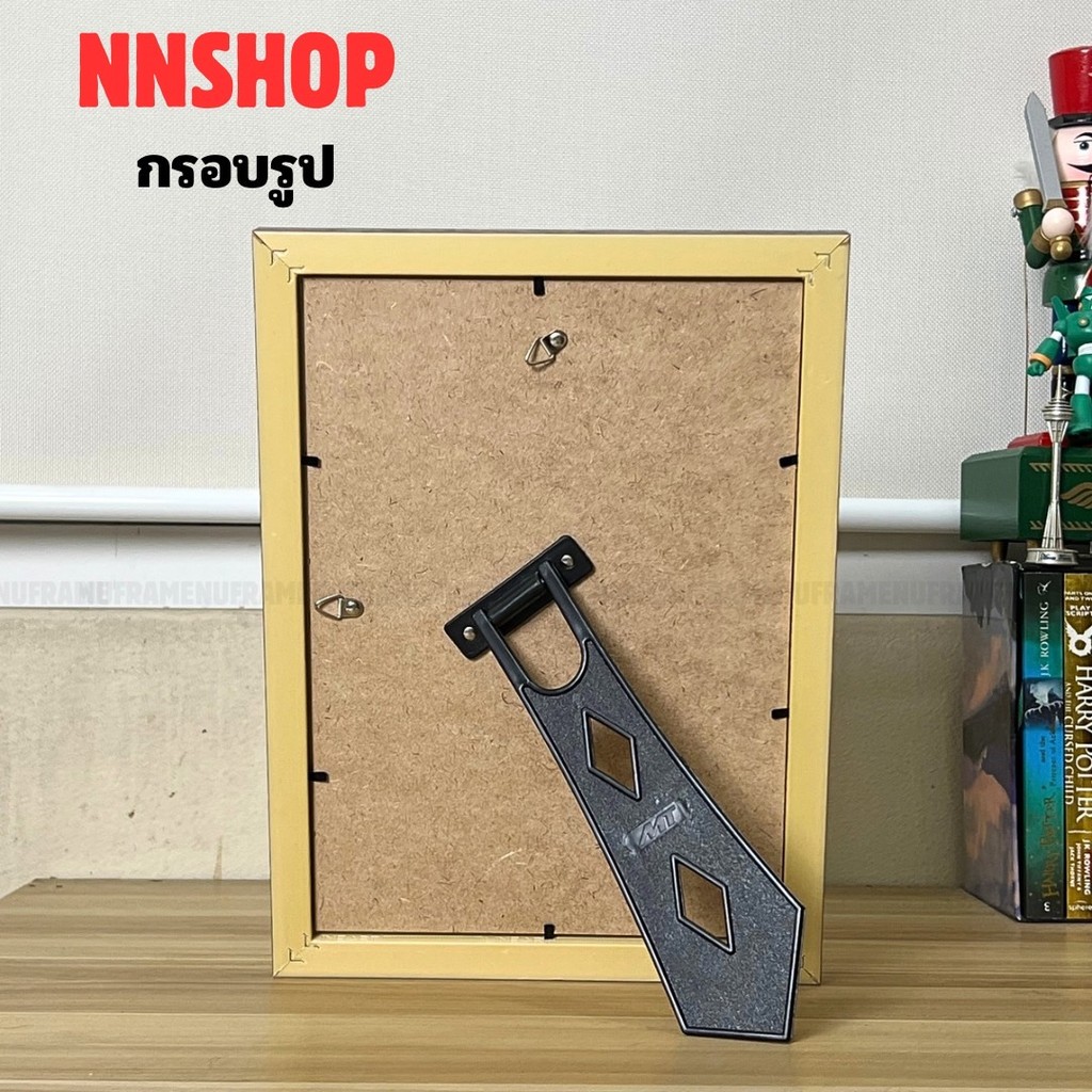 กรอบรูปวินเทจ 3x4 4x6 5x7 6x8 A5 7x9 8x10 8x12 A4 9x12 10x12 มีกระจกใส ขาตั้ง แขวนผนัง - รูปที่ 4