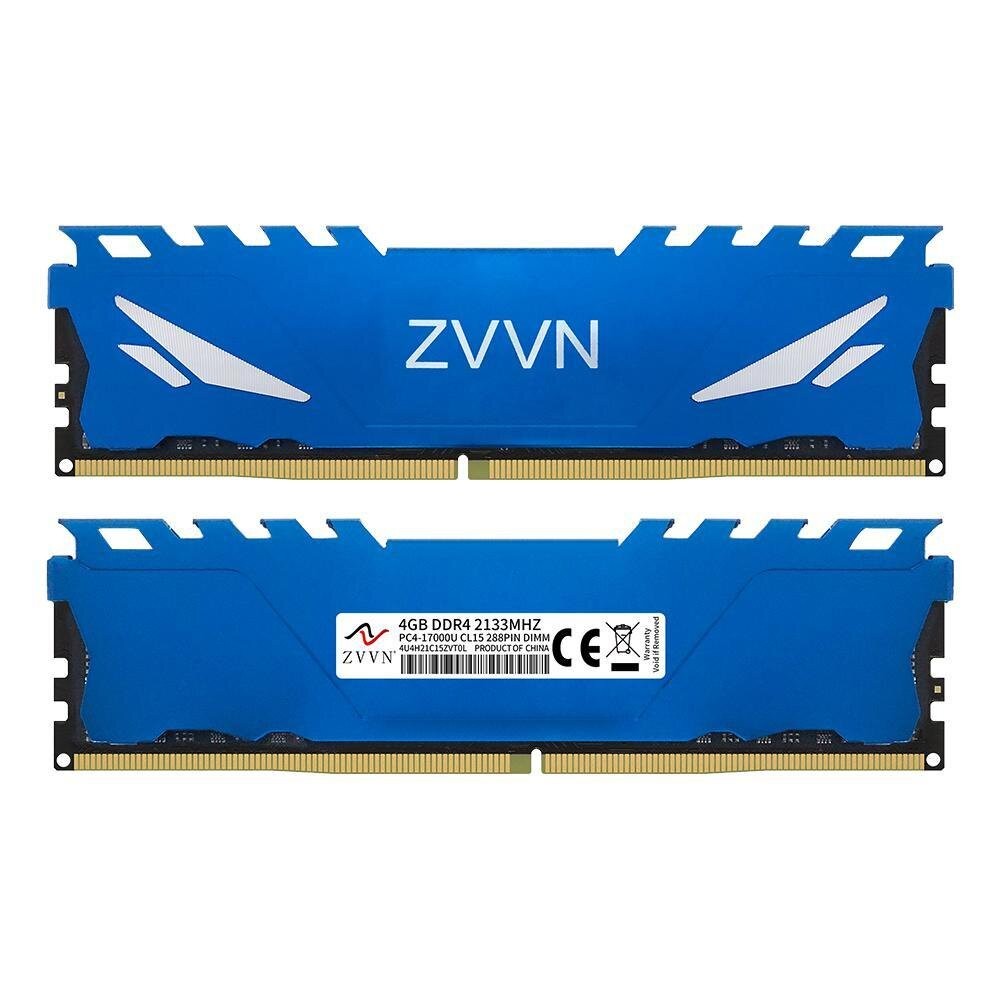 8GB (2 x 4GB) DDR4 2133 (PC4 17000) หน่วยความจําตั้งโต๊ะสีน้ําเงิน รุ่น 4U4H21C15ZVT0L02