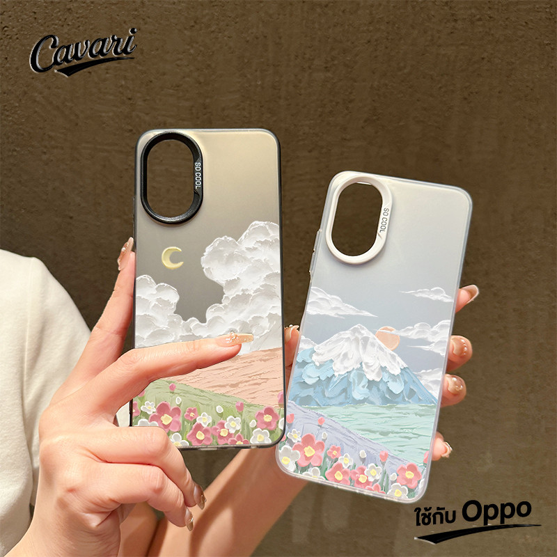 เคสโทรศัพท์ OPPO A17 A57 A3s A18 A53 A16 A58 A7 A17K A5 A38 A54 A12 A77 A15 A9 A5s A78 Reno 5F ทิวทัศน์ภาพชิล โทรศัพท์ จ