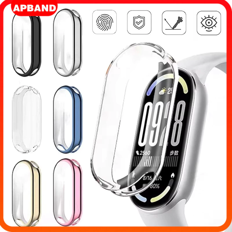 กรณีฝาครอบ TPU For smartwatch Xiaomi Mi Band 10 For Miband 10 NFC กีฬาป้องกันหน้าจอ อุปกรณ์เสริมป้องกันกันชน