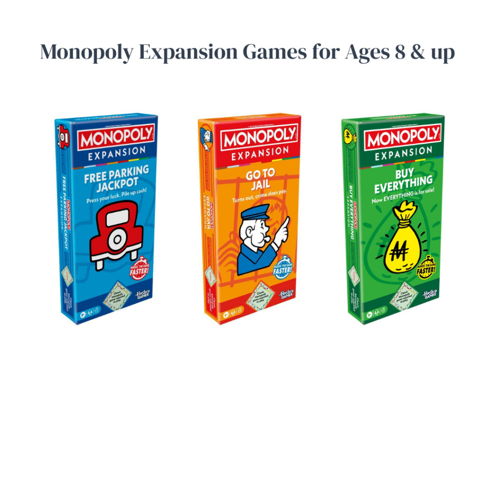 เกมกระดานขยาย Monopoly – Add-On สําหรับเด็กอายุ 8 ปีขึ้นไป Requires Monopoly Classic