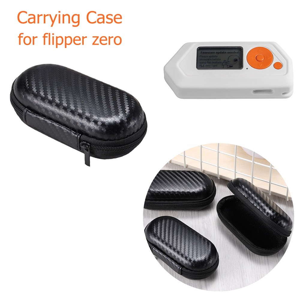 กระเป๋าถือสําหรับ Flipper Zero กล่องเก็บสีดําแบบใช้มือถือกระเป๋าเดินทางขนาดเล็กแบบพกพาสําหรับ Flippe