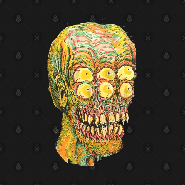 เสื้อยืด Vintage Six Eyed Weirdo Cotton 100% thumbnail 9