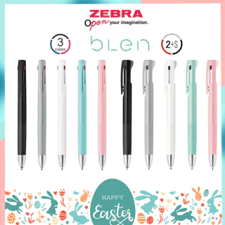 ปากกาลูกลื่น Zebra Blen 3in1 สามสีในแท่งเดียว และ 2S สองสีพร้อมดินสอกด ขนาดหัว 0.5 0.7 mm