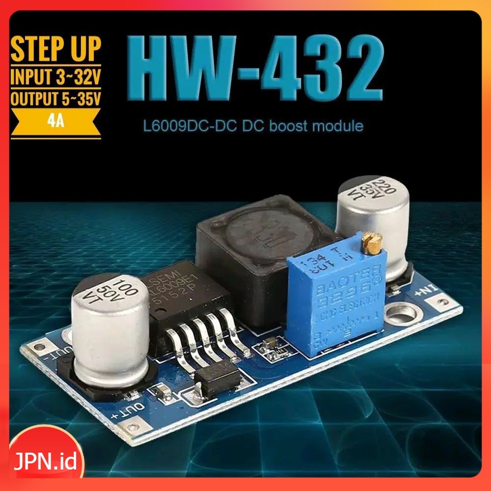 XL6009 DC ปรับ Boost Step Up Converter แหล่งจ่ายไฟ 4A - JPN