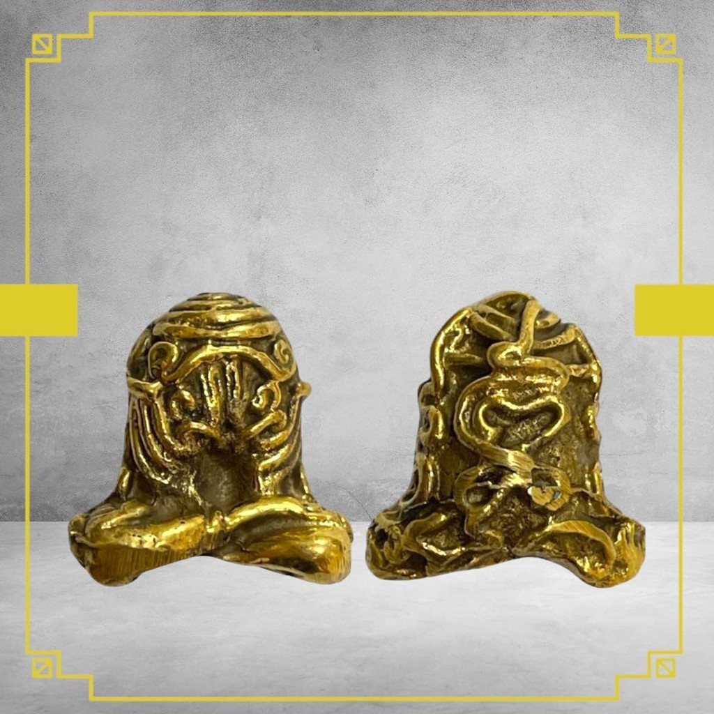 พระปิดตายันต์ยุ่งเนื้อทองเหลืองผ่านพิธีกรรมปลุกเสกเรียบร้อย เมตตาแคล้วคลาดปลอดภัย - รูปที่ 2