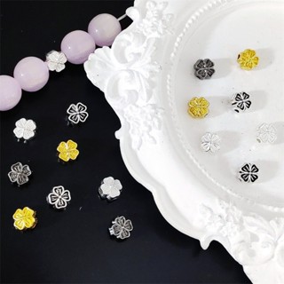 50 ชิ้น Four-Leaf Clover Spacer ลูกปัดโลหะผสม diy สร้อยข้อมื…