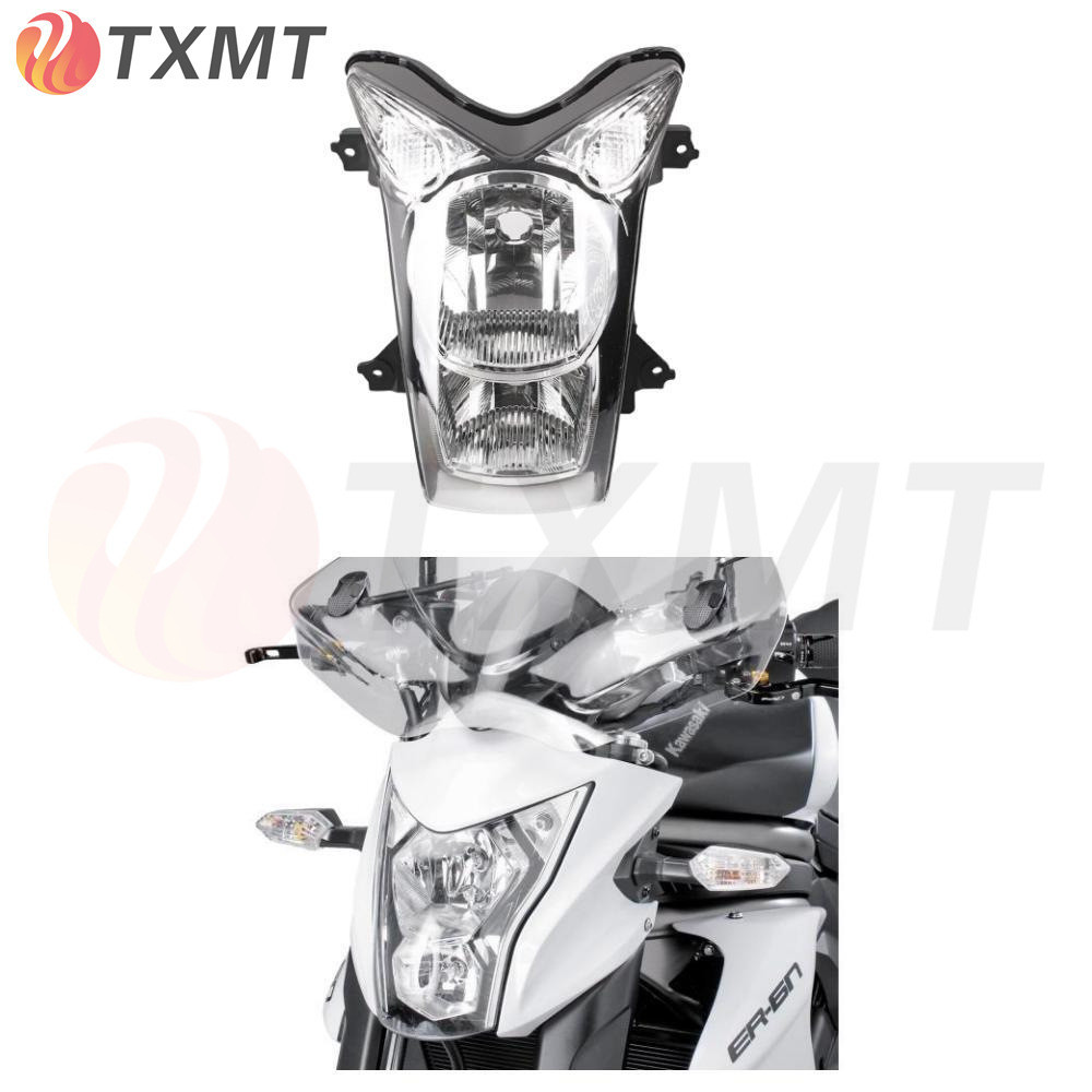 Hfmoto เหมาะสําหรับ Kawasaki ER-6N ER6N 09-10-11 ชุดไฟหน้ารถจักรยานยนต์ไฟหน้าด้านหน้า