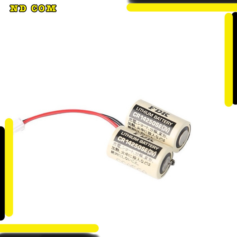สุดคุ้ม! แพ้คคู่ 6v FDK แท้  CR14250SE CR14250 14250 ก้อนละ 3V แบตเตอรี่ลิเธียม FANAC แพ็คคู่ 6v