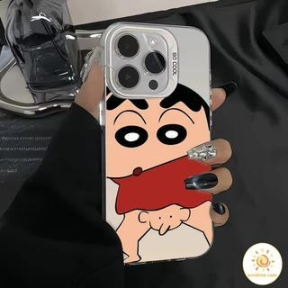 🔥GOOD🔥 เคสโทรศัพท์มือถือ การ์ตูนชินจัง เคสสำหรับไอโฟน 11 For iPhone16 17 11 12 13 14 15 Pro MAX XR XS 6 7 8 Plus SE2020