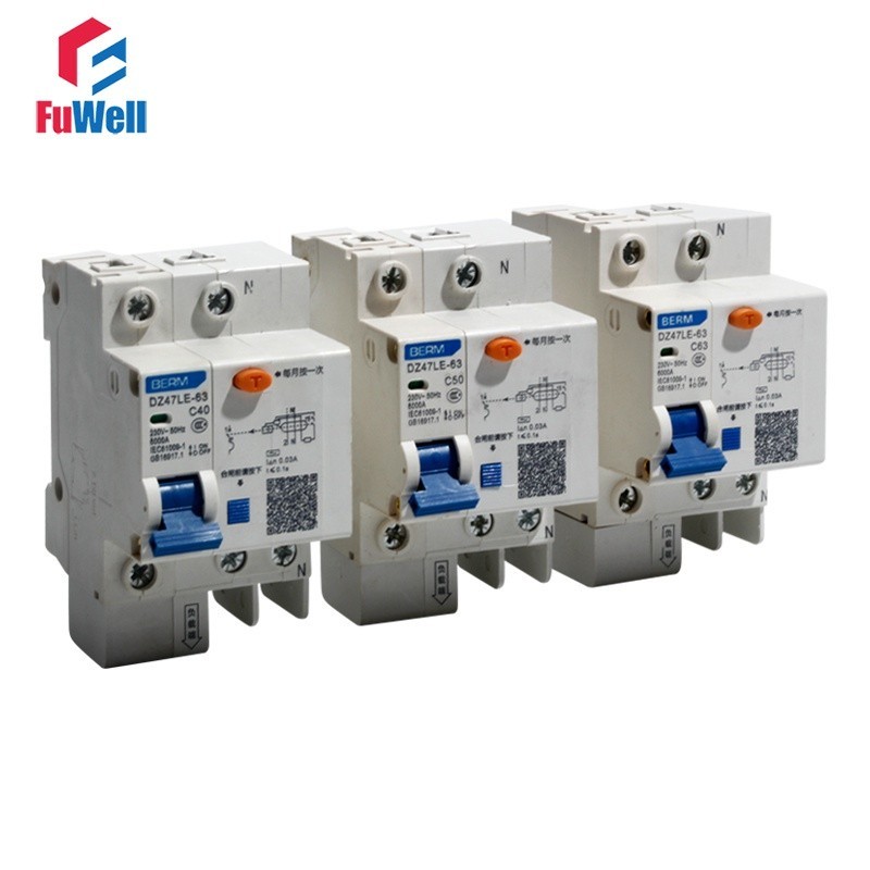 ✲DZ47LE-63 1P N Leakage-proof Circuit Breaker Residual Current Operated Circuit Breaker with Integra