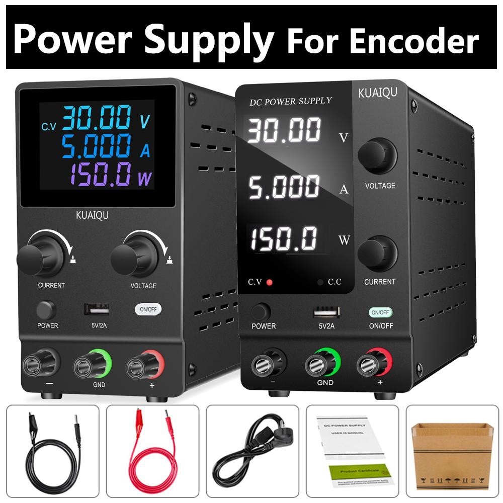 ⁑Encoder Power Supply Laboratory 30V 10A Adjustment Voltage Regulator Bench DC Product Aging Test La