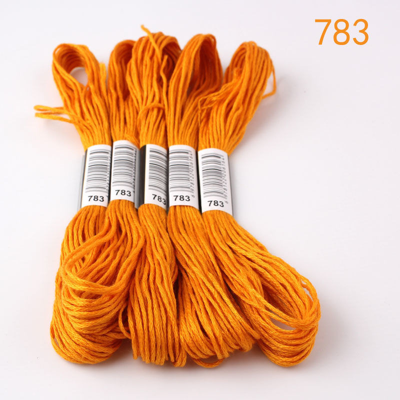5 Skeins DMC ด้าย 794-895 ปักครอสติส 8 เมตรพรีเมี่ยมสีรุ้งเย็บปักถักร้อยไหมขัดฟัน